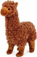 Lama Alpaka plyš hnědá 30 cm