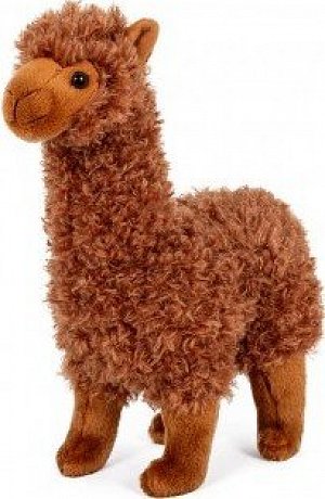 Lama Alpaka plyš hnědá 30 cm