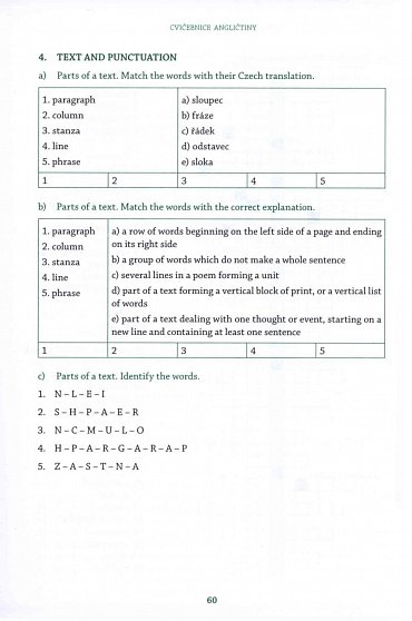 Náhled Cvičebnice angličtiny 2 - Procvičování anglické slovní zásoby