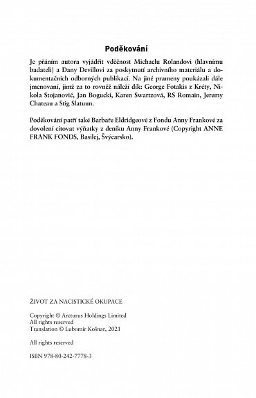 Náhled Život za nacistické okupace