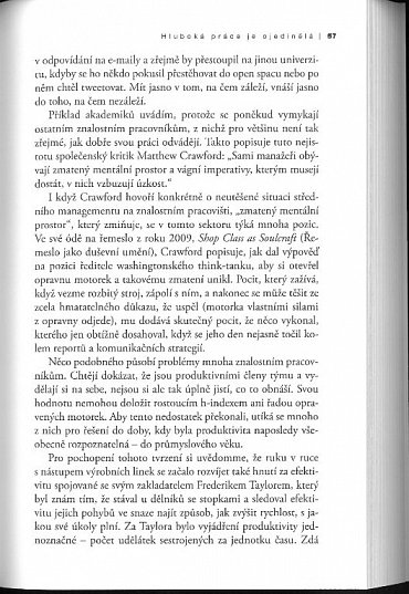 Náhled Hluboká práce - Pravidla pro soustředěný úspěch v roztěkaném světě