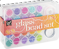 Velká sada skleněných korálků 25 barev
