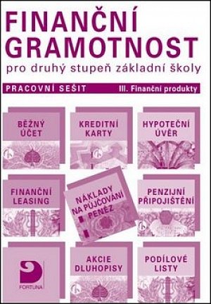 Finanční gramotnost pro 2. st. ZŠ – Finanční produkt -  učebnice