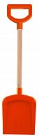 Androni Lopata s dřevěnou násadou a rukojetí - délka 53 cm, červená