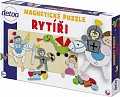 Magnetické puzzle Rytíři v krabici 34x23x3,5cm