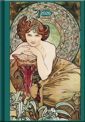 Denní diář 2026 - Art Mucha (A5)