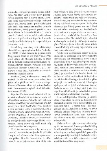 Náhled Arové - Chov, výživa a krmení, voliéry, život ve volnosti