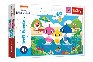 Puzzle Baby Shark s rodinou na dovolené 60 dílků