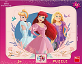 Puzzle deskové Princezny 12 dílků