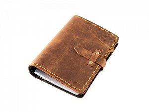 Kožený diář A6 Pull Up - hnědý