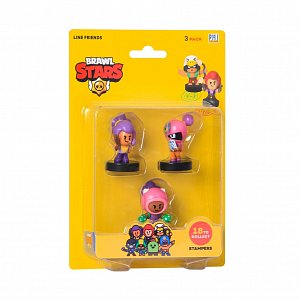 Brawl Stars Figurka s razítky (3 pack, série 1 - mix motivů)