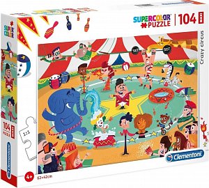Clementoni Puzzle Maxi Crazy Circus / 104 dílků