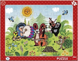 Deskové puzzle Krtek a kapela 40 dílků