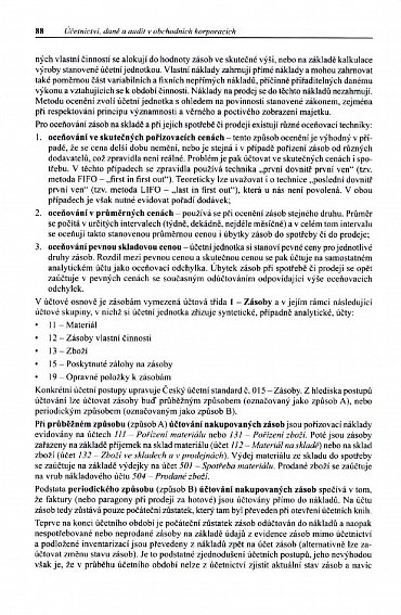 Náhled Účetnictví, daně a audit v obchodních korporacích