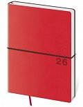 Diář 2026 denní A5 Flexio - červená