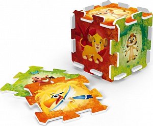 Pěnové puzzle Lví král 32x32x1cm 8ks v sáčku 0m+