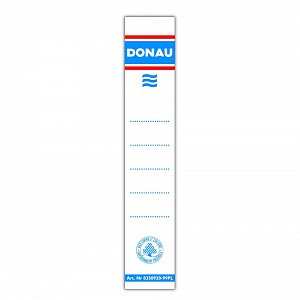 DONAU hřbetní štítky, 33 x 153 mm, samolepicí, bílé