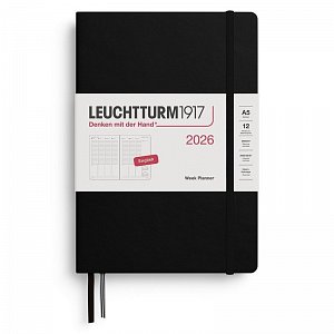 Week Planner 2026 Medium (A5) Black