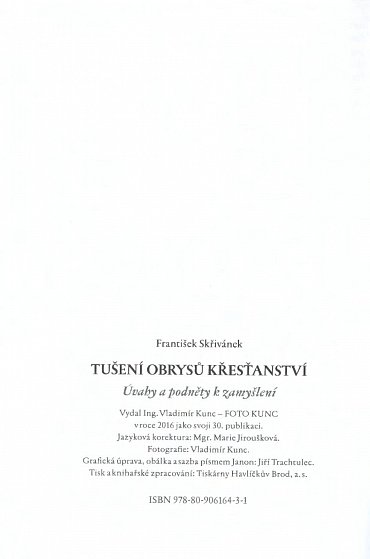 Náhled Tušení obrysů křesťanství