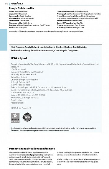 Náhled USA západ - Turistický průvodce