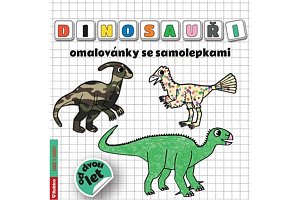 Dinosauři omalovánky se samolepkami