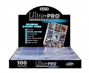 UltraPRO: Platinum stránkové obaly na 9 karet - 100 ks/balení