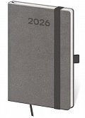 Diář 2026 týdenní kapesní Print Pop - šedá
