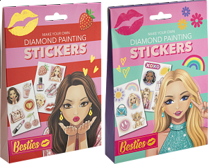 Diamantové malování Besties - samolepky 2 druhy
