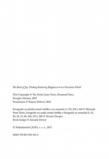 Náhled Kniha radosti - Jak být trvale šťastný v dnešním proměnlivém světě