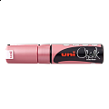 UNI PWE-8K křídový popisovač, 8 mm, metalicky červený