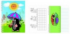 Krtek - Zápisník A6 s 3D aplikací a vazbou twin wire, 1.  vydání