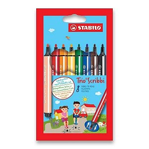 Fixa STABILO Trio Scribbi sada 8 ks v pouzdru