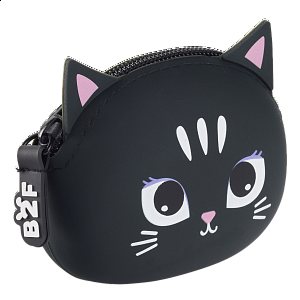 Miquelrius B2F - peněženka se zipem Puppies to go, kotě, černá