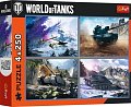 Puzzle World of Tanks: Velká bitva tanků 4x250 dílků