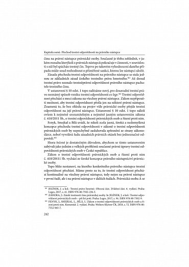 Náhled Trestní odpovědnost právnických osob v České republice - problémy a perspektivy