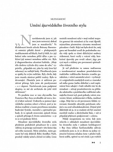 Náhled Moudrost ájurvédského životního stylu - Ucelený recept na optimalizaci zdraví, předcházení nemocem