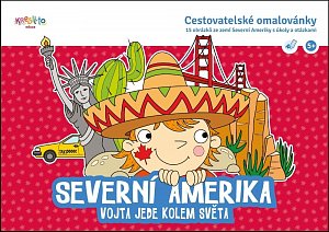 Severní Amerika - Vojta jede kolem světa - Cestovatelské omalovánky