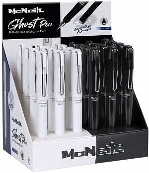 Colorino gumovatelné bombičkové pero McNeil Black & White - mix barev