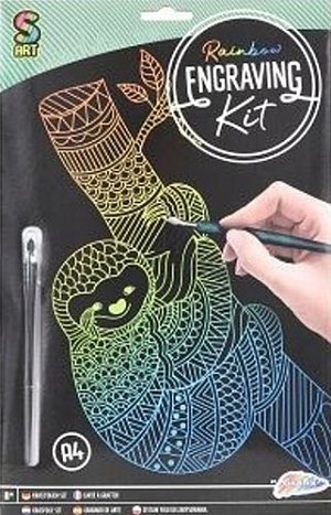 Vyškrabávací sada A4 - Lenochod