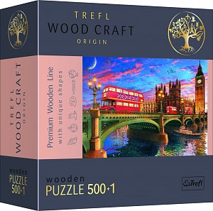 Dřevěné puzzle Westminsterský palác, Big Ben 501 dílků