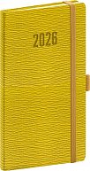 Diář 2026: Rivoli - žlutozelený, kapesní, 9 x 15,5 cm