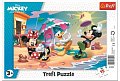 Trefl Puzzle Mickey Mouse a Minnie - Zábava na pláži / 15 dílků