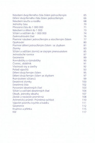 Náhled Souhrn látky z matematiky 1. stupeň ZŠ