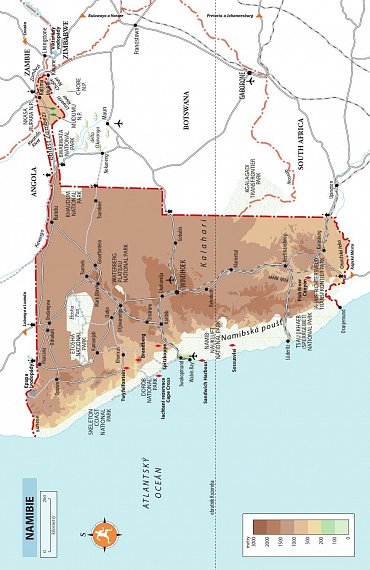 Náhled Namibie a Viktoriny vodopády - Turistický průvodce