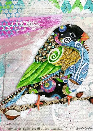 Puzzle Abstraktní pták 1000 dílků