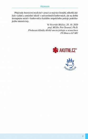 Náhled Intenzivní medicína v praxi