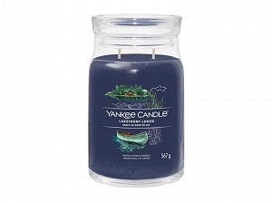 YANKEE CANDLE Lakefront Lodge svíčka 567g / 2 knoty (Signature velký)