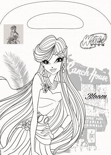 Náhled Winx club - Omalovánky do ruky A4