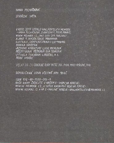 Náhled Stvoření světa, 1.  vydání