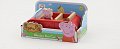 Dřevěné auto Prasátko Peppa pig + figurka